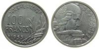 Frankreich - France - 1955 - 100 Francs  vz-unc