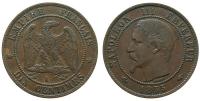 Frankreich - France - 1855 - 10 Centimes  ss