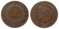 Frankreich - France - 1896 - 10 Centimes  ss