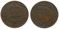 Frankreich - France - 1897 - 10 Centimes  ss