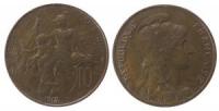 Frankreich - France - 1913 - 10 Centimes  unc