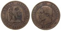 Frankreich - France - 1854 - 10 Centimes  schön