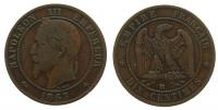 Frankreich - France - 1863 - 10 Centimes  s-ss