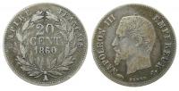 Frankreich - France - 1860 - 20 Centimes  ss-