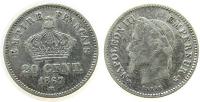 Frankreich - France - 1867 - 20 Centimes  ss