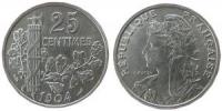 Frankreich - France - 1904 - 25 Centimes  unc