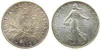 Frankreich - France - 1915 - 2 Francs  stgl-