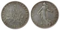 Frankreich - France - 1920 - 2 Francs  ss