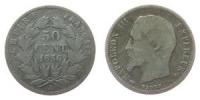 Frankreich - France - 1856 - 50 Centimes  schön