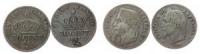 Frankreich - France - 1864 - 67 - 2 x 50 Centimes  schön