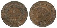 Frankreich - France - 1881 - 5 Centimes  ss-vz