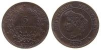 Frankreich - France - 1893 - 5 Centimes  stgl
