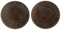 Frankreich - France - 1896 - 5 Centimes  vz+