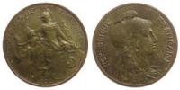 Frankreich - France - 1900 - 5 Centimes  vz-unc