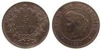 Frankreich - France - 1897 - 5 Centimes  vz