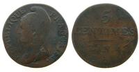 Frankreich - France - 1795-1799 An 4 - 5 Centimes  ss