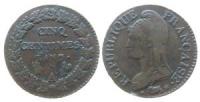 Frankreich - France - 1795-1799 An 7 - 5 Centimes  fast ss