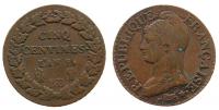 Frankreich - France - 1795-1804 An 8 - 5 Centimes  ss-