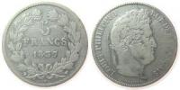 Frankreich - France - 1837 - 5 Francs  schön