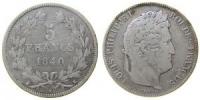 Frankreich - France - 1840 - 5 Francs  fast ss