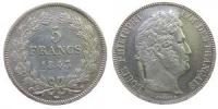 Frankreich - France - 1843 - 5 Francs  vz