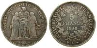 Frankreich - France - 1848 - 5 Francs  fast ss