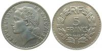 Frankreich - France - 1933 - 5 Francs  ss-vz