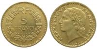 Frankreich - France - 1940 - 5 Francs  ss-vz