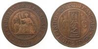 Französisch  Indochina - French Indo China - 1889 - 1 Cent  s/ss