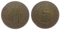 Französisch  Indochina - French Indo China - 1889 - 1 Cent  ss