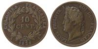 Französische  Kolonien - French Colonies - 1839 - 10 Centimes  fast ss