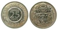 Guyana - 1991 - 25 Cent  unc