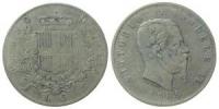 Italien - Italy - 1869 - 5 Lire  fast ss