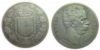 Italien - Italy - 1879 - 5 Lire  fast ss