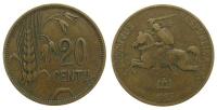 Litauen - Lithuania - 1925 - 20 Centu  s-ss