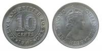 Malaya & Britisch Borneo - 1961 - 10 Cents  fast stgl