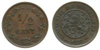 Niederlande - Netherlands - 1878 - 1/2 Cent  vz