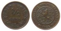 Niederlande - Netherlands - 1884 - 1/2 Cent  ss+
