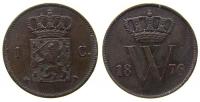 Niederlande - Netherlands - 1876 - 1 Cent  ss+