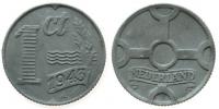 Niederlande - Netherlands - 1943 - 1 Cent  vz
