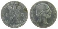 Niederlande - Netherlands - 1855 - 1 Gulden  fast ss