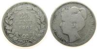 Niederlande - Netherlands - 1901 - 25 Cent  gutes schön