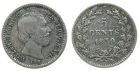 Niederlande - Netherlands - 1859 - 5 Cents  ss-