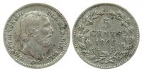 Niederlande - Netherlands - 1863 - 5 Cents  vz