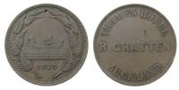 Neuseeland - New-Zealand - 1872 - 1 Penny Token  vz-