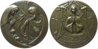 Krippenszene mit der hl. Familie - 1982 - Medaille  vz+
