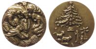 Krippenszene - 1986 - Medaille  gußfrisch