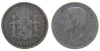 Spanien - Spain - 1876 - 5 Pesetas  ss