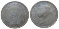 Straits - Settlements - 1887 - 50 Cents  fast ss