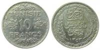 Tunesien Franz. - Tunesia Fr. Occup. - 1934 - 10 Francs  ss